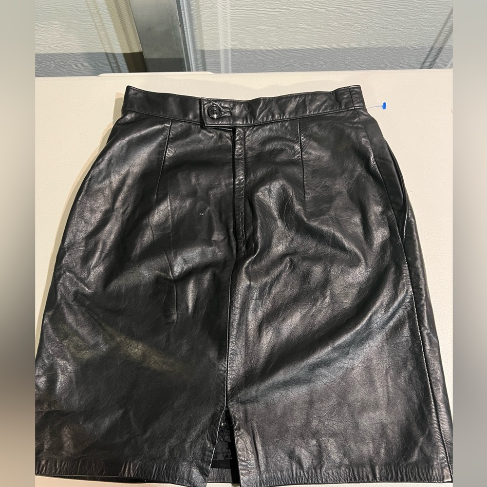 J Percy vintage leather skirt size 10
